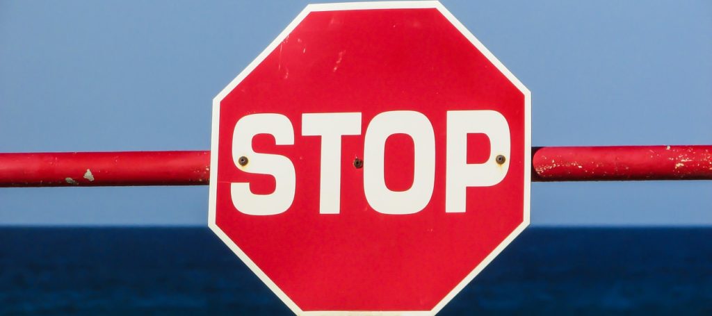 stop sign red flag